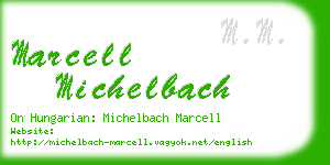 marcell michelbach business card